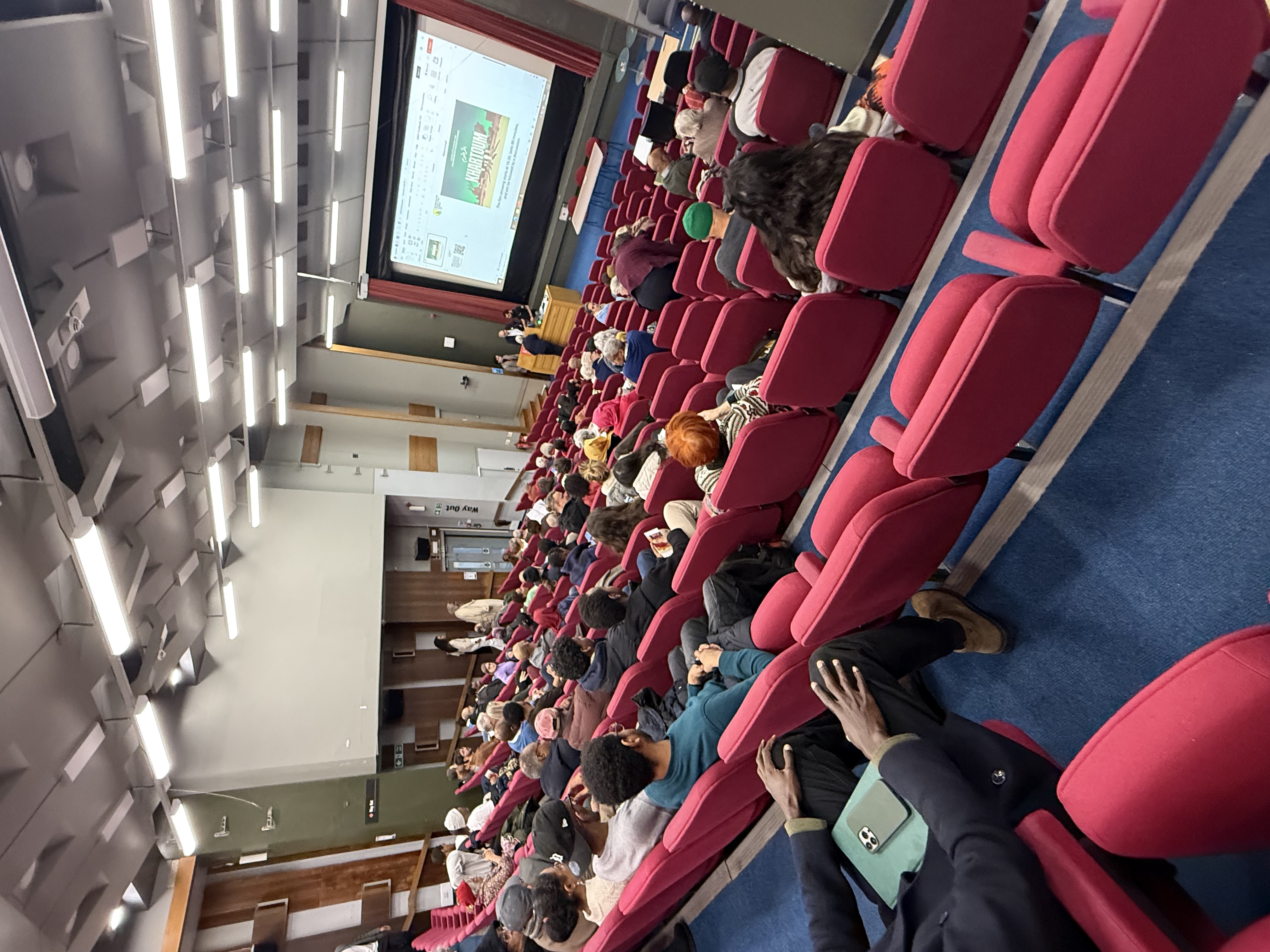 View of the lecture theatre where the film showing took place, King's College London